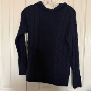 Ann Taylor Factory Navy Cable Knit Sweater